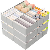 Criusia 15-pack drawer organizer small section keeps compact items neatly separated.
