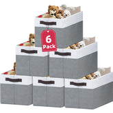 Criusia 6-pack clothes bins on shelf for efficient organization
