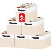 Criusia 6-pack large toy box chest collapsible design for clutter-free playrooms.