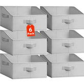 Criusia closet bin with large capacity to neatly store towels and clothes