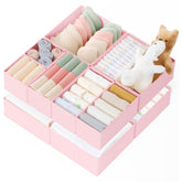 Criusia drawer organizer large bin, 11x11x4-5 stores baby outfits neatly.