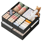 Criusia Drawer Organizer Set Hero: space-saving storage for tidy dressers.
