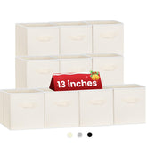 Criusia large storage cubes on a shelf organizing essentials