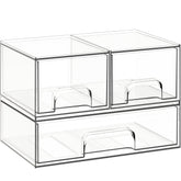 Criusia stackable drawers assembly view showing secure interlocking design for safe stacking