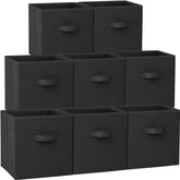 Criusia storage cubes front view with reinforced edges for sturdy shelf organization.