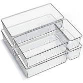 Criusia XL drawer trays in use for large utensil storage in a kitchen drawer