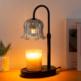 CRMILL Candle Warmer Lamp with timer enables precise, flameless heat for a cozy atmosphere.