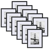 CRUGLA 8x10 frame set matte black protects photos and displays memories.