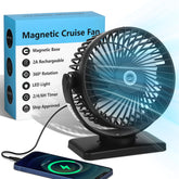 CruiSeaU 6-inch magnetic base attached to metal surface for stable cruise cooling.