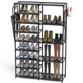 CSXGBAB tall garage shoe rack front view showing spacious capacity for 28-32 pairs
