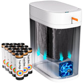 CTIME bathroom trash can with lid sensor for hands-free disposal