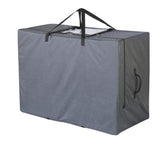 Cuddly Nest folding mattress storage bag front view, roomy capacity for 6-inch twin mattresses