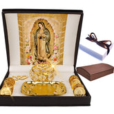 Cuitaxi Nuestra Fe arras coins on tray, ideal for Catholic wedding symbolism