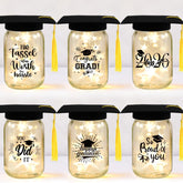 Cuploov graduation centerpiece mason jar enhances table decor for grads.