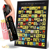 Curious Charts Commission IMDb Top 100 poster front view elevates home cinema decor and conversation-starting vibes.
