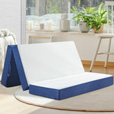 CYMULA folding mattress queen-size closed tri-fold for small spaces and storage