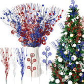 Daifunli bead glitter sticks sparkle for festive wreaths and tree toppers.