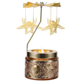 DAISRED hummingbird rotating candle in full view, a unique decor centerpiece.