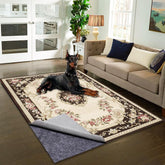 DAKKIONY waterproof rug pad 8x10 texture surface helps rugs stay in place.