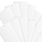 DALIX white vertical replacement blinds slats for 80-inch doors provide easy privacy control
