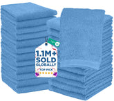 DAN RIVER 24-pack wash cloths with soft, absorbent fabric for daily showers