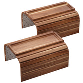 Danfoxer sofa arm tray in acacia wood for drinks and snacks on a spacious sofa.