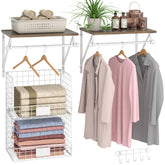 DAOUTIME laundry shelves over washer and dryer maximize space and practicality.