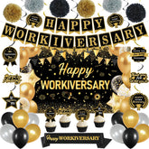 DARUNAXY Happy Workiversary backdrop for a photo-ready office celebration.