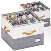 Dayacoco 2-pack shoe organizer with clear cover shows shoes at a glance and dust protection