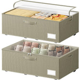 Dayacoco under-bed storage with wheels helps organize clothes and slide easily.