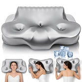 Dayme orthopedic memory foam pillow with cooling neck support for all sleep positions