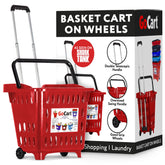 dbest GoCart roll cart with wheels makes grocery trips easier and smoother.
