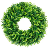 DDHS boxwood wreath front door 16-18in boosts curb appeal year-round.