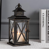 DECORKEY lantern square outdoor display highlights warm glow for porches.