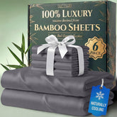Decolure bamboo king flat sheet showcases silky softness and cooling touch