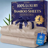 DECOLURE queen flat sheet: silky viscose from bamboo for all-night softness