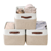 DECOMOMO large fabric storage bins on a shelf, ideal for organized 3-pack storage.