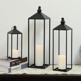 Decorkey LED lantern 23in front view for elegant outdoor porch display