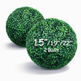 Decwin 15-inch boxwood topiary ball with assembly kit for quick setup