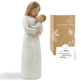 DEERWIN new mom and baby figurine enhances nursery decor with a heartfelt keepsake.