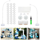 Degxcmli Balloon Arch Stand 9ft provides stable support for events.