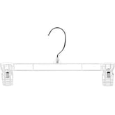 DEILSY pants hangers with clips in 12-inch design for organized closet.