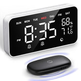 Dekala bed shaker alarm clock with wireless vibration for heavy sleepers