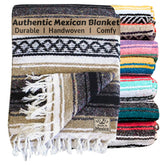 Del Mex Classic Blanket tan weave shown for cozy home decor and warmth.