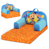 Delta Children Blippi Cozee Buddy Flip-Out Chair blue, versatile seating and naps.