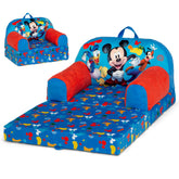 Delta Children Mickey Mouse Cozee Buddy Chair front view for reading and play