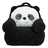 Delta Children Panda Cozee Buddy Chair front view with plush comfort for reading