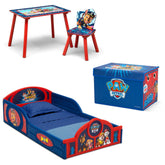 Delta Children PAW Patrol bed with guardrails for safe, easy toddler transitions to big-kid sleep.