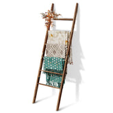 Delywh 6-Tier Blanket Ladder assembly demonstrates easy setup for clutter-free spaces.