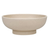 Deobath resin pedestal bowl front view ideal for fruit and keys